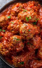 Easy Baked Meatballs Recipe Video With Marinara Sauce Baker By Nature Recipe Meatball Recipes Easy Easy Baked Meatballs Baked Meatball Recipe