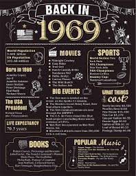 Just put a little thought into it, i'm sure. 50 Years Ago Birthday Or Wedding Anniversary Poster 11 X 14 Party Decorations Supplies Large 50th Party Sign Home Decor For Men And Women Back In 1969 50 Years Buy Online In Bahamas