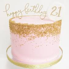 21st Rose Gold 21 Birthday Cake Melody Brandon On Instagram Sparkle Gold Pink The Perfect 21st Birthday Cake Topper By Littl 21st Birthday Cakes 17 Birthday Cake Pink Birthday Cakes