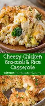 Cheesy Chicken Broccoli Rice Casserole With No Canned Products Is The Perfect Chicken Broccoli Rice Casserole Chicken Broccoli Rice Broccoli Recipes Casserole