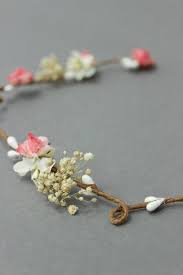 Blumenkranz Schlicht Fur Die Hochzeit Koralle Coronita Vintage Blumen Blumenkranz Brautschmuck