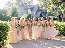 Mix And Match Bridesmaids Neutrals Rosy Wedding Colors Choosing Bridesmaid Dress Blush Bridesmaid Gowns Mismatched Bridesmaids