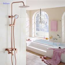 Dofaso Luxus Rose Gold Kupfer Dusche Wasserhahn Bad Antiken