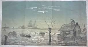 Dromen van een overstroomd land. Voorbeeld De Ramp Van 1855 Mijn Gelderland