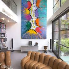From abstract wall art to animal canvas prints, from standard prints to huge 7 panel sets. Very Big Abstract Canvas Painting Large Size Multi Coloured Art