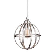 Portfolio bronze pendant light conversion kits. Worth Home Products Instant Pendant 1 Light Recessed Light Conversion Kit Brushed Nickel Globe Cage Shade Yahoo Shopping