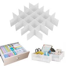 So, if you really want of organize the untidy collection of craft room supplies then here is another great hack for it, just make use of dollar store plastic containers to. Onerbuy 8pcs Adjustable Grid Drawer Dividers Diy Plastic Closet Separator Tidy Organizer Container For Underwear Socks Belt Office Supplies White Buy Online In Bahamas At Bahamas Desertcart Com Productid 50790095