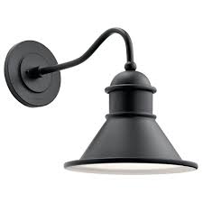 Outdoor barn light that showcase the vibrancy of your choice and reflect your style with glory. Farmhouse Barn Light Outdoor Wall Light Black By Kichler Lighting 49776bk Destination Lighting