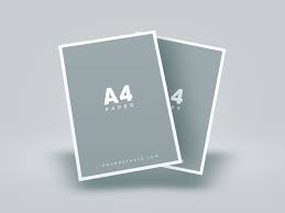 Download Floating A4 Paper Mockup Free Mockup