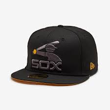 This collection of 59fifty fitted hats have patches on the front, side or back panels of the hat. New Era Chicago White Sox 59fifty Yellow Under Brim With Side Patch Fitted Hat