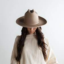 Ezra Western Hat Tan In 2021 Wide Brim Felt Hat Western Hats Wide Brim Hat