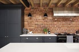 Backsplashes are basically durable wall coverings that will protect your wall from water splashes resulting in stains and. Red Brick In The Kitchen Gambrick
