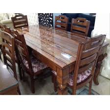 Popular white and grey combination of colors. Manhattan 85 Cm Glossy Finish 6 Seater Dinning Table Set Material Wood Rs 18000 Piece Id 21917899862