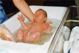 Shower baby sling *see offer details. File Baby S First Bath Jpg Wikimedia Commons