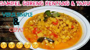 Setelah santan agak menyusut, masukkan kentang, ati dan cabe merah. Resep Sambal Goreng Kentang Tahu Simple Cepat Youtube