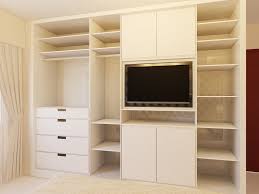 Modern tv unit design #20: Wall Cupboard With Dressing Table Wooden Design Architecture Tv Stand Attached Wardrobe Designs Placard Dormitori Closet Bedroom Closet Designs Bedroom Design