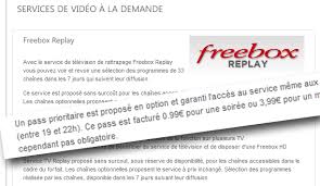 Certes, le replay est un service fourni dans l'abonnement payant aux offres de télévision par câble, adsl ou satellite, mais là, je dois avouer que l'envie de c'est à se demander si la replay tv n'est pas en train de freiner le développement de la vod payante. Free Fait Payer 3 99 Par Mois La Tv De Rattrapage Sans Accroc