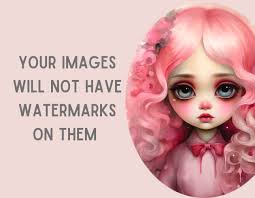 Watercolour Whimsical Bright Pink Girl Clipart Pink Fashion PNG Digital  Image Downloads for Card Making Scrapbook Junk Journal Paper Craft