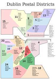 Map Of Dublin Postcodes List Of Dublin Postal Districts - Wikipedia