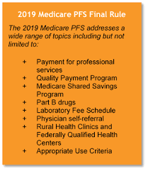 Top 10 Takeaways 2019 Medicare Physician Fee Schedule