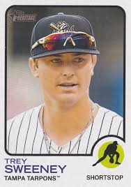 TREY SWEENEY 2022 Topps Heritage Minor Base Card Tampa Tarpons Yankees  (#79)
