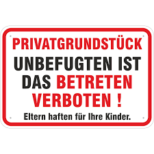 Mein 19 jähriger kater hat nun seine ganz eigene kleine welt bekommen. Schild Privatgrundstuck Unbefugten Ist Das Betreten Verboten 3 Grossen