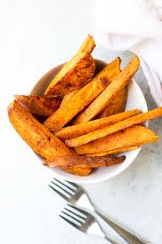 Roast about 20 minutes or until lightly browned and crispy on cut sides and tender inside, turning once. Healthy Baked Sweet Potato Fries Marisa Moore Nutrition