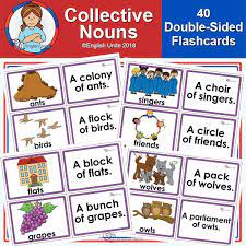Flashcards Collective Nouns English Unite Collective Nouns Flashcards Nouns