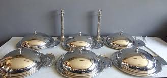 Maybe you would like to learn more about one of these? Set 6 Large Polished Stainless Steel Decorative Plates With Catawiki