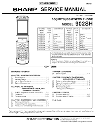 SHARP 902SH Service Manual download ...