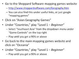 The sheppard software website also informs users of new products. Introduction To Southeast Asia And Oceania Go To The Sheppard Software Mapping Games Website Ppt Download