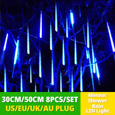 Ks 03 weather proof automotive connector : Home Garden Led Meteor Shower Lights Waterproof Falling Rain Icicle Outdoor Xmas 30 50 Cm Lamps Lighting Ceiling Fans