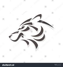Stylized Wolf Head Logo Wolf Illustrasyon Logolar