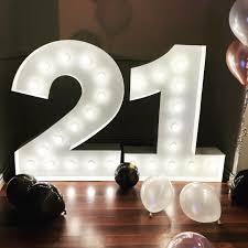 Large Light Up Numbers Letters Wedding And Event Hire Adelaide Sa