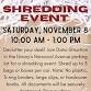 Shredding Event event image