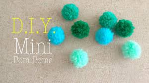 How To Make Mini Yarn Pom Poms Easy Diy Yarn Pom Pom How To Make A Pom Pom Pom Pom Crafts