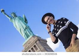 Photoshoot at your dream places only here at # torresfarmandresort.a. Tourist Standing Under Statue Liberty New Stock Photo Edit Now 393698506