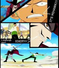 One Piece Fan Club On Instagram Zoro Vs Mihawk The First Shichibukai Meet Roronoazoro Zoro Mihawk Luffy Sanji Onepiece Onepiecemanga Onepiece