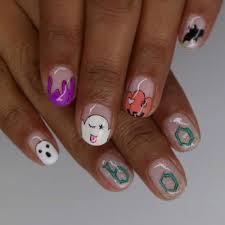 55 stripes nail art ideas | cuded. 42 Halloween Nail Art Ideas Cute Halloween Nail Designs Allure