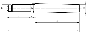 din 258 taper pins with external thread