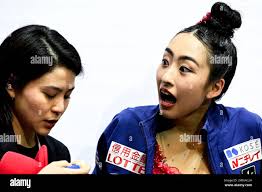 Kiss and cry figure skating hi-res stock photography and images