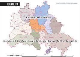 Eine aufteilung in administrative bezirke gab es in danzig vor 1939 bzw. Karte Berlin Administrativ Grebemaps Kartographie