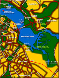 Canberra is the capital city of australia. Map Of South East Canberra Attractions