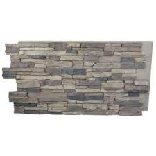 Superior Building Supplies Faux Grand Heritage 24 In X 48 In X 1 1 4 In Stack Stone Panel Rustic Lodge Hd Col2448 Rl The Home Depot Stacked Stone Panels Stone Veneer Panels Stone Panels