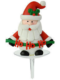 It's so simple, using only 3 ingredients. Claydough Santa Hohoho Pick Cake Decoration The Vanilla Valley
