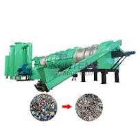 Four rotatif continu à cornue machine de pyrolyse enlèvement de peinture  four de carbonisation pour ubc canettes en aluminium depaint