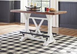 Valebeck Two Tone Dining Room Counter Table Cincinnati Overstock Warehouse