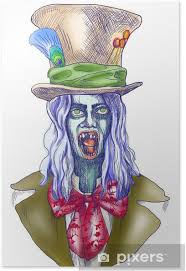 Knvb assist biedt ondersteuning voor trainers, scheidsrechters, wedstrijdsecretarissen en bestuurders. Poster Portret Van Een Ondode Zombie Enge Clown Met De Hand Tekenen Pixers We Leven Om Te Veranderen