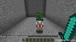 Summon A Baby Zombie Riding A Chicken In Minecraft Game Commands And Cheats Baby Zombie Minecraft Baby Minecraft Commands