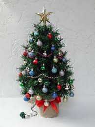 Tabletop Tree Miniature Christmas Tree Fully Decorated 50 Etsy Small Christmas Trees Decorated Miniature Christmas Trees Small Christmas Trees